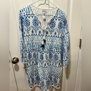 Tommy Bahama Ikat Tropics
Full Sleeve Dress Cover Up size medium
